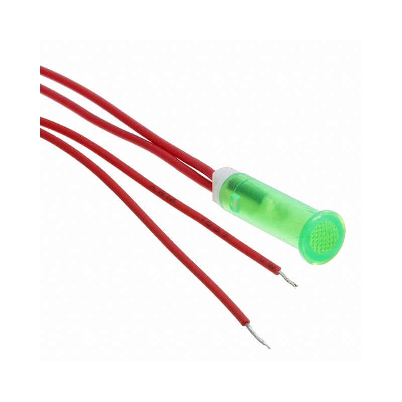 1 pcs : FL1P-6QW-2-G110V - LED GRN 6MM SNAP 110VAC/DC STK