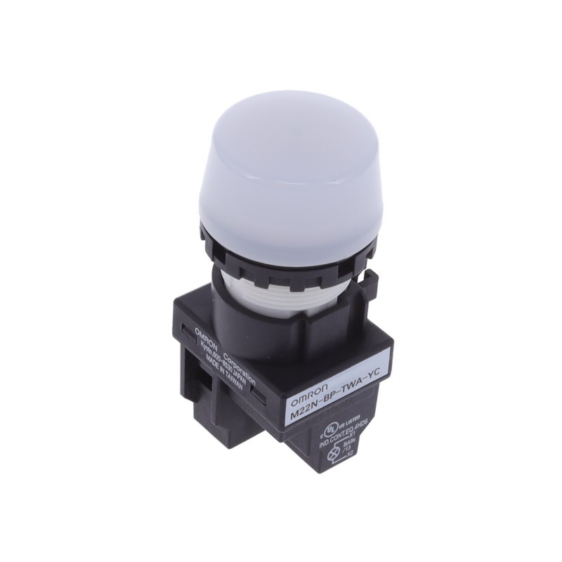 1 pcs : M22N-BP-TWA-YC - LED PANEL INDICATOR YLW 24VAC/DC