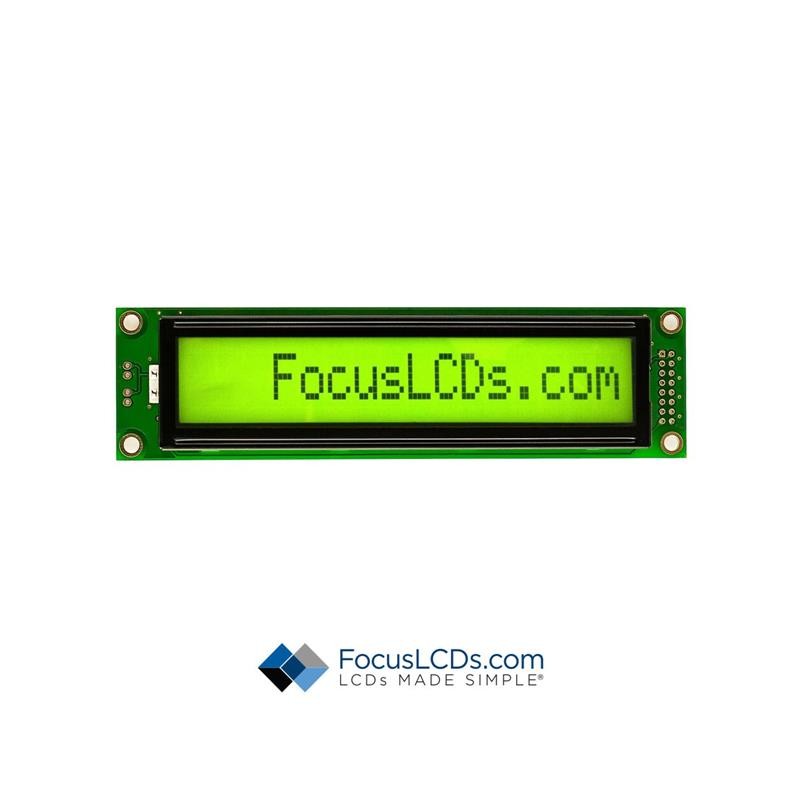 1 pcs : C161C-YTY-LW63 - 16X1 STN YELLOW/GREEN CHARACTER