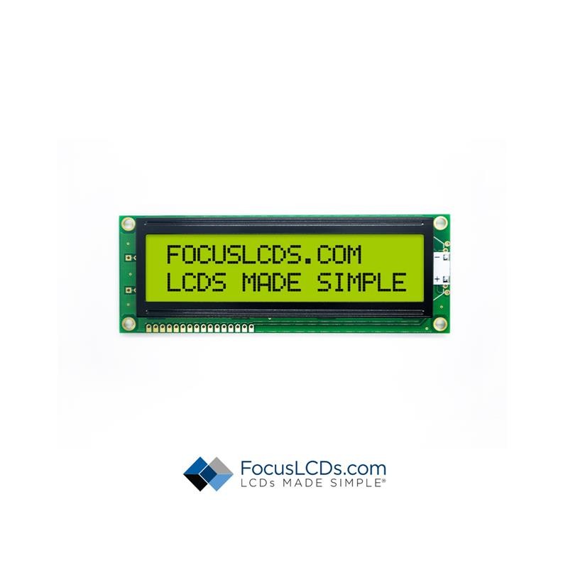 1 pcs : C162D-YTY-LW63 - 16X2 STN YELLOW/GREEN CHARACTER