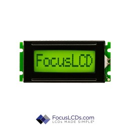 1 pcs : C81B-YTY-XW63 - 8x1 STN YELLOW/GREEN CHARACTER