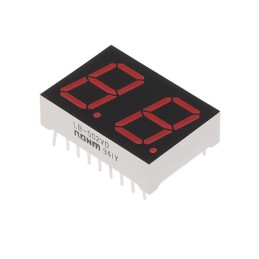 1 pcs : LB-502VD - DISPLAY 7SEG 0.51' DBL RED 18DIP