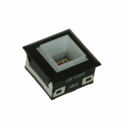 1 pcs : UB04KW015C - INDICATOR SQ BLK HSNG RED LED