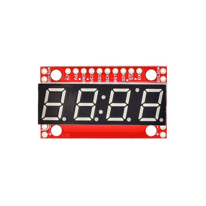 1 pcs : COM-11442 - ADDRESS LED 7 SEG I2C BLUE