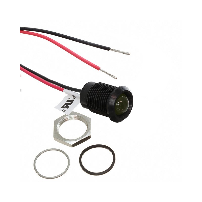 1 pcs : Q14P5BXXHY12E - LED INDICATOR 14MM PROMINENT BLA