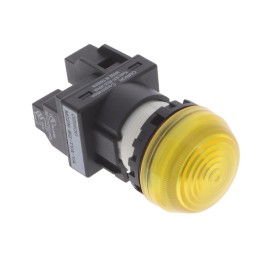 1 pcs : M22N-BG-TYA-YA - LED PANEL INDICATOR YLW 6VAC/DC