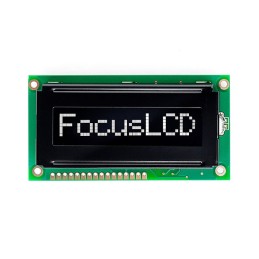 1 pcs : C81CLBFKSW6WN33XAB - 8X1 FSTN BLACK CHARACTER LCD