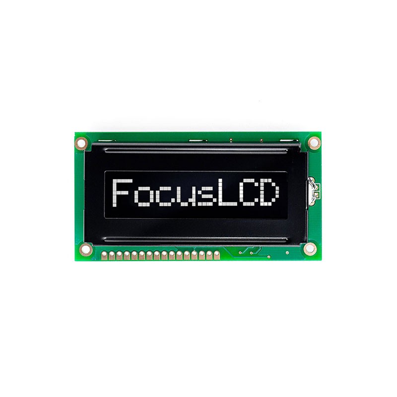 1 pcs : C81CLBFKSW6WN33XAB - 8X1 FSTN BLACK CHARACTER LCD