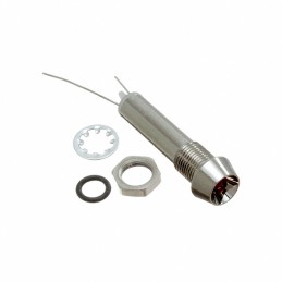 1 pcs : FL1M-6CJ-1-R2V - LED RED 6MM NUT 2VDC STK