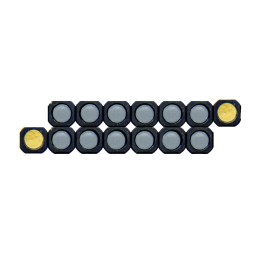 1 pcs : MLPS-B-3-0206-CC-2-PLP2-250 - MODULAR LIGHT PIPE SYSTEM, BEZEL