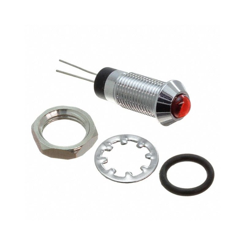 1 pcs : FL1M-8SJ-3-R2V - LED RED 8MM NUT 2VAC/DC STK