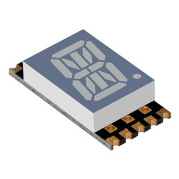 1 pcs : XZFAVG10C - DISPLAY 14SEG 0.4' SGL GRN 16SMD