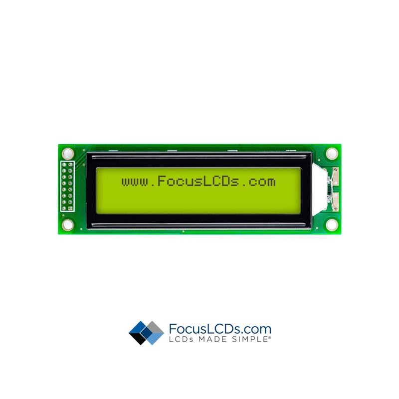 1 pcs : C202A-YTY-LW63 - 20X2 STN YELLOW/GREEN CHARACTER