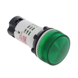 1 pcs : 3PLBR3L-024 - PILOT LIGHT 22MM INTEGRAL LED GR