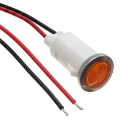 1 pcs : FL1P-12QW-2-Y110V - LED YEL 12MM SNAP 110VAC/DC STK