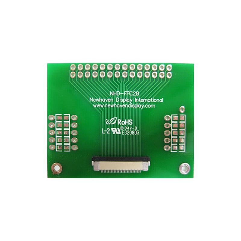 1 pcs : NHD-FFC28 - PCB ADAPTER 28P FFC-THRU-HOLE