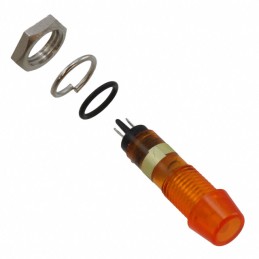 1 pcs : 6073332340F - LED 7MM YLW YPMI 24V W GASKET