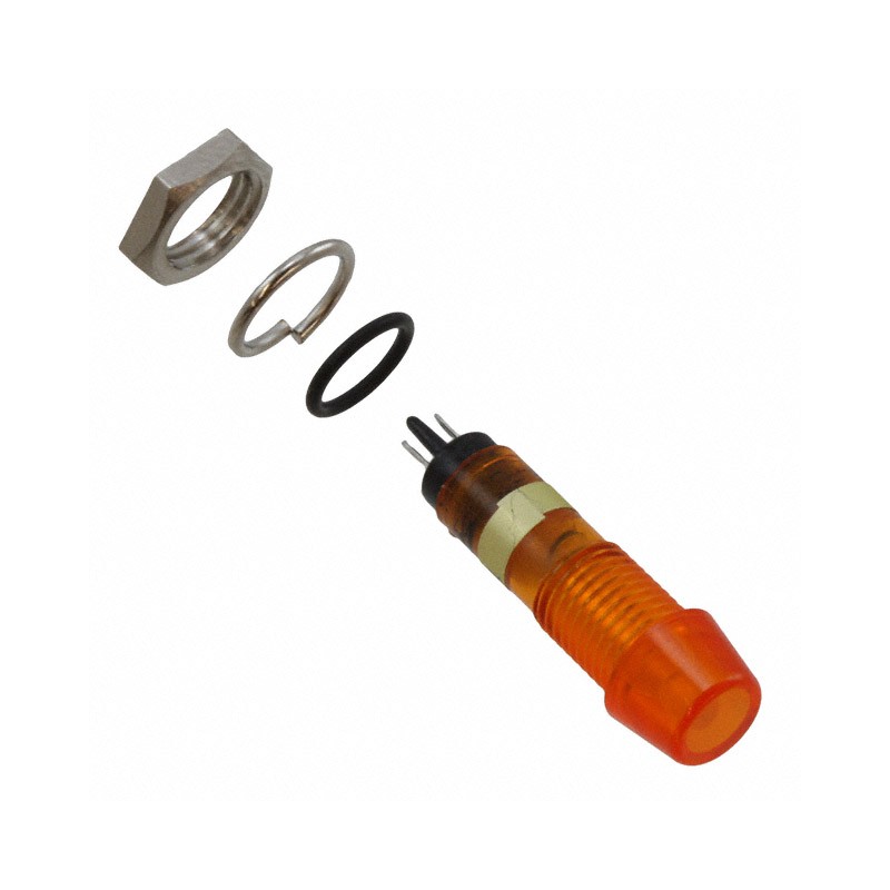 1 pcs : 6073332340F - LED 7MM YLW YPMI 24V W GASKET