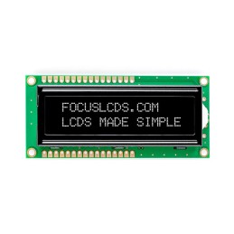 1 pcs : C162ALBFGSW6WN55PAB - 16X2 FSTN BLACK CHARACTER LCD