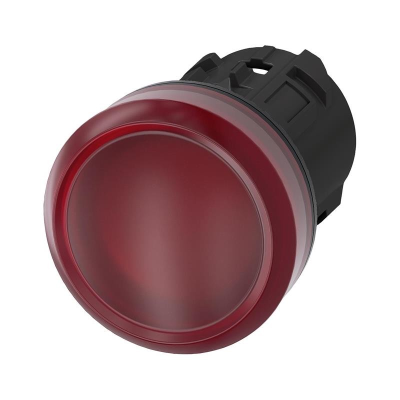 1 pcs : 3SU10016AA200AA0 - INDICATOR LIGHT, RED, SMOOTH LEN