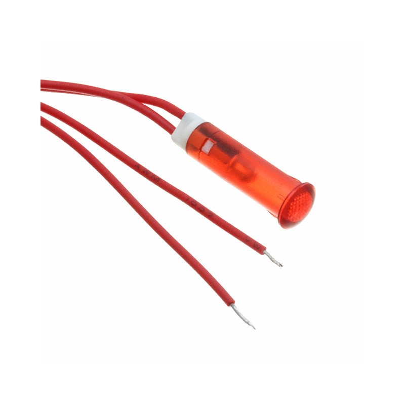 1 pcs : FL1P-6QW-2-R2V - LED RED 6MM SNAP 2VAC/DC STK