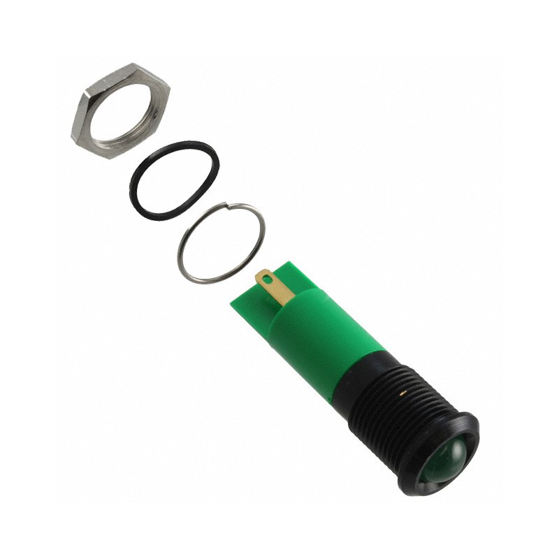 1 pcs : Q14P1BXXG24E - INDICATOR 24V 14MM PROMINENT GRN