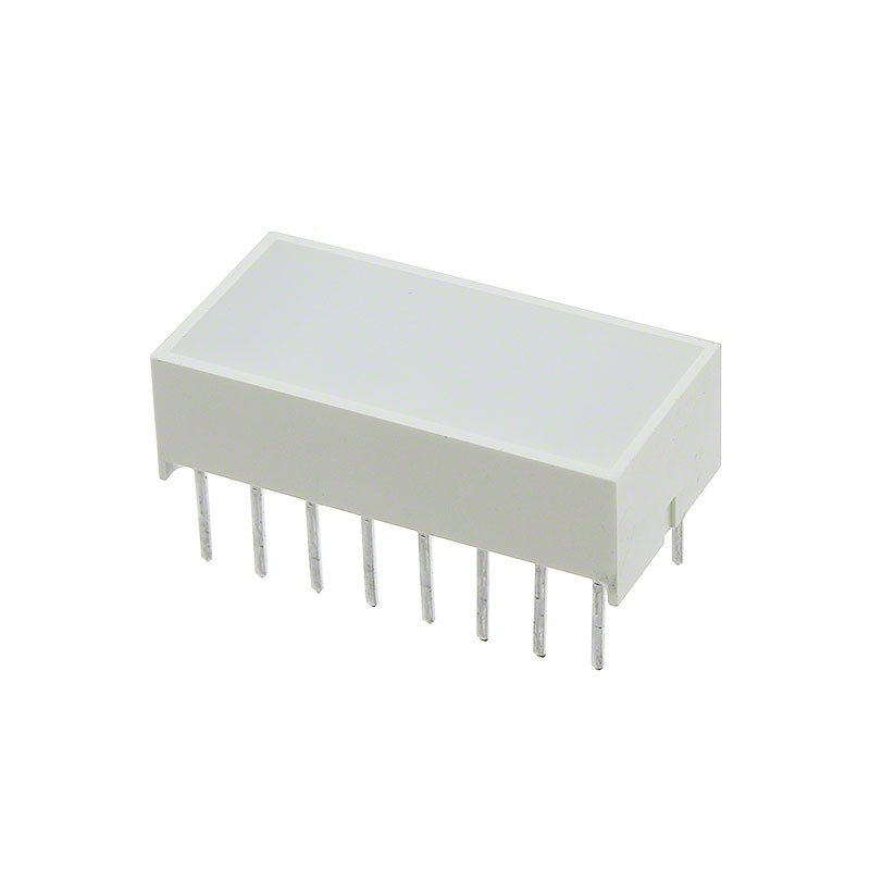 1 pcs : KB-F100SRW - LED CBI 19.05X3.81MM 2SEG R VERT