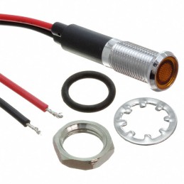 1 pcs : FL1M-8FW-1-Y220V - LED YEL 8MM NUT 220VAC/DC UL STK