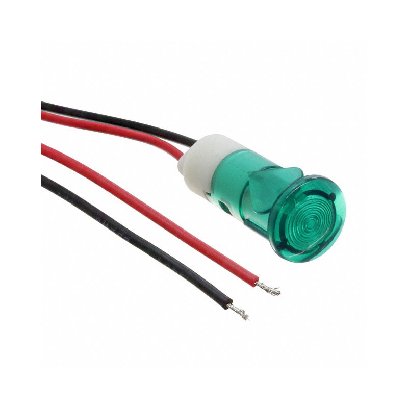 1 pcs : FL1P-12QW-1-G24V - LED GRN 12MM SNAP 24VAC/DC STK