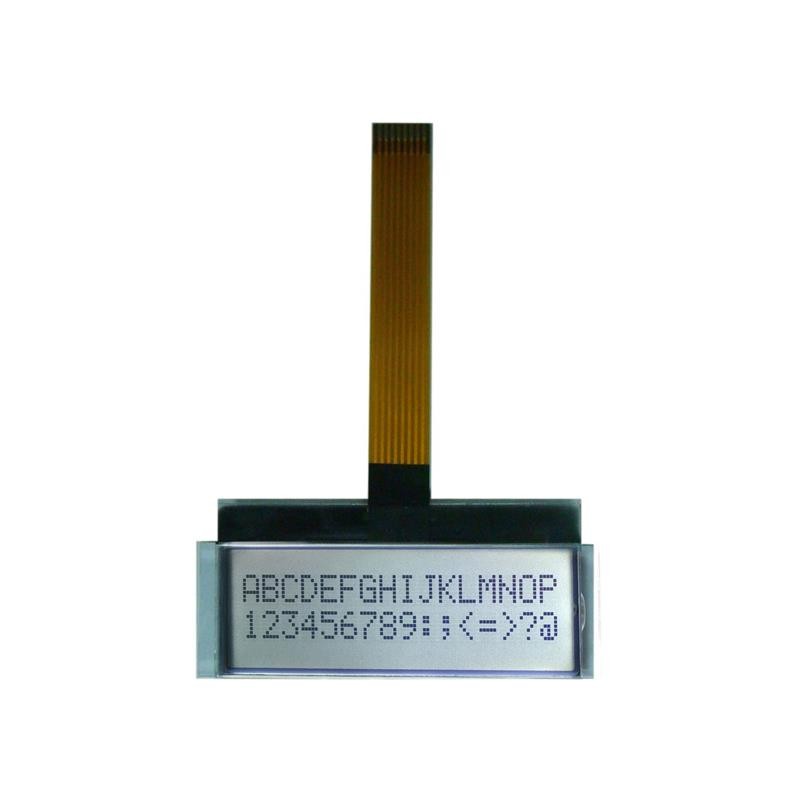 1 pcs : GFA1602F-FPFE-JES - 16x2,FSTN,White, 54*26