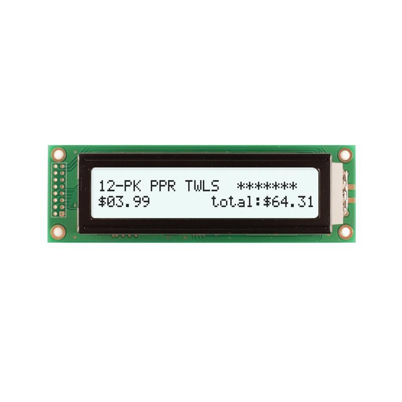 1 pcs : NHD-0224BZ1-FSW-FBW - LCD MOD 48DIG 24X2 TRANSFLCT WHT