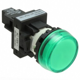 1 pcs : M22N-BC-TGA-GE - LED PANEL INDICATOR GREEN 230VAC