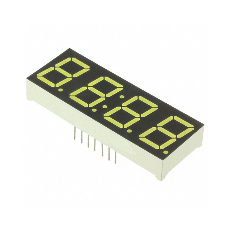 1 pcs : 1001 - DISP 7SEG 0.56' QUAD WHT 14DIP