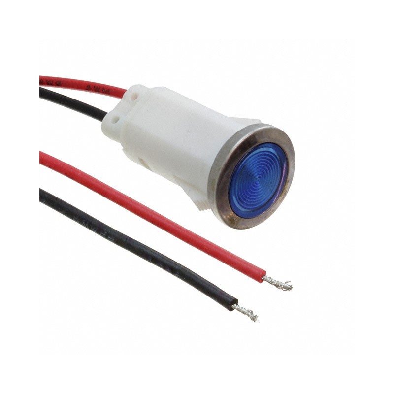 1 pcs : FL1P-12QW-2-B3V - LED BLU 12MM SNAP 3VAC/DC STK