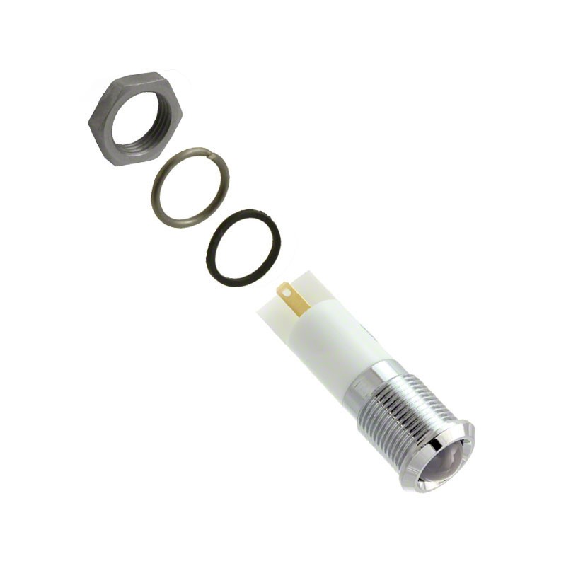 1 pcs : Q14P1CXXHW24E - 14MM PRMNT CHRM HYPR WHT 24VDC