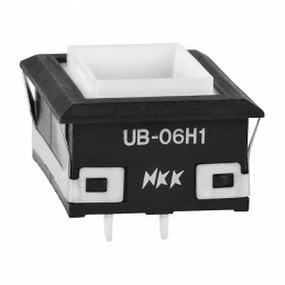 1 pcs : UB06KW015D - INDICATOR RECT BLK HSNG AMB LED
