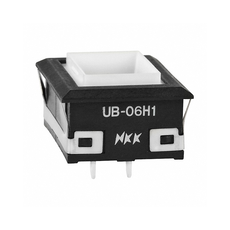 1 pcs : UB06KW015D - INDICATOR RECT BLK HSNG AMB LED