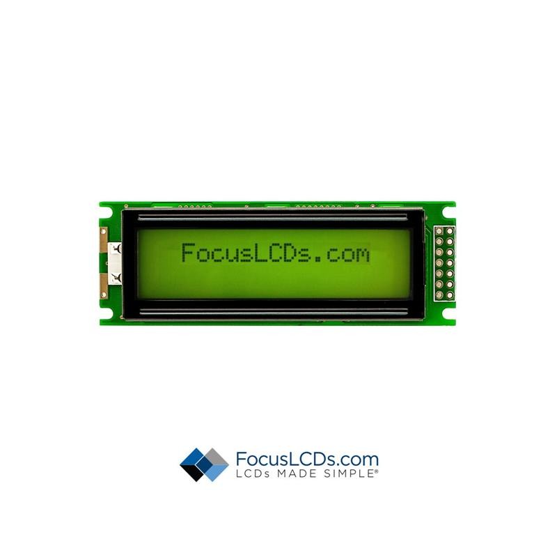 1 pcs : C162C-YTY-LW63 - 16X2 STN YELLOW/GREEN CHARACTER