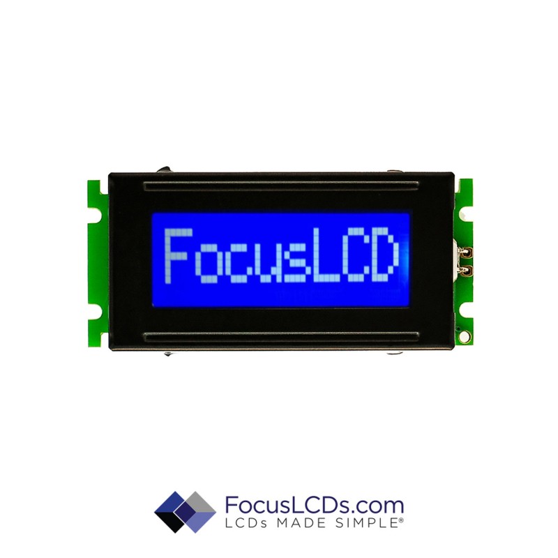 1 pcs : C81B-BW-XW63 - 8X1 STN BLUE CHARACTER LCD