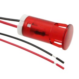 1 pcs : QS123XXR24 - INDICATOR 12MM FIXED RD 24V WIRE