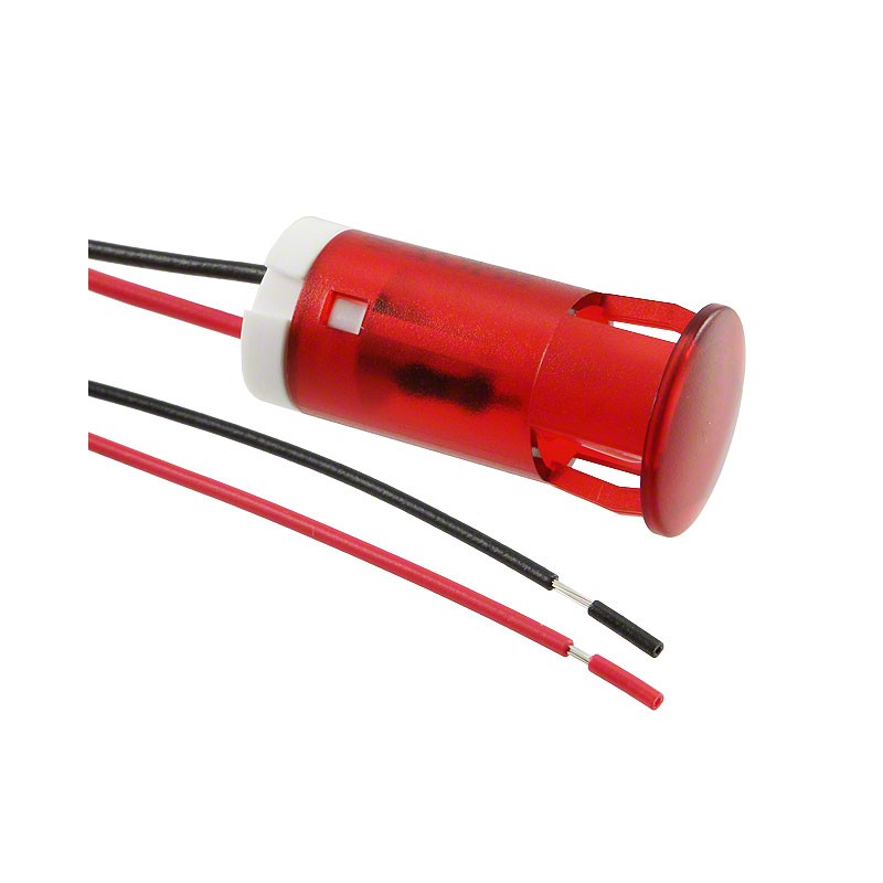 1 pcs : QS123XXR24 - INDICATOR 12MM FIXED RD 24V WIRE