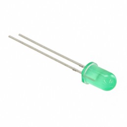 1 pcs : MV5453 - LED GREEN DIFFUSED T-1 3/4 T/H