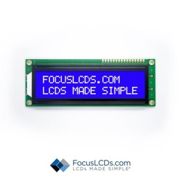 1 pcs : C162D-BW-LW63 - 16X2 STN BLUE CHARACTER LCD