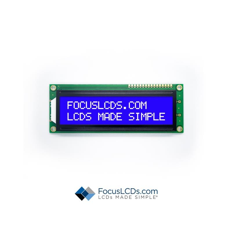 1 pcs : C162D-BW-LW63 - 16X2 STN BLUE CHARACTER LCD