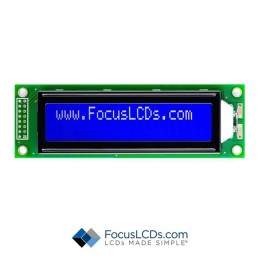1 pcs : C202A-BW-LW63 - 20X2 STN BLUE CHARACTER LCD