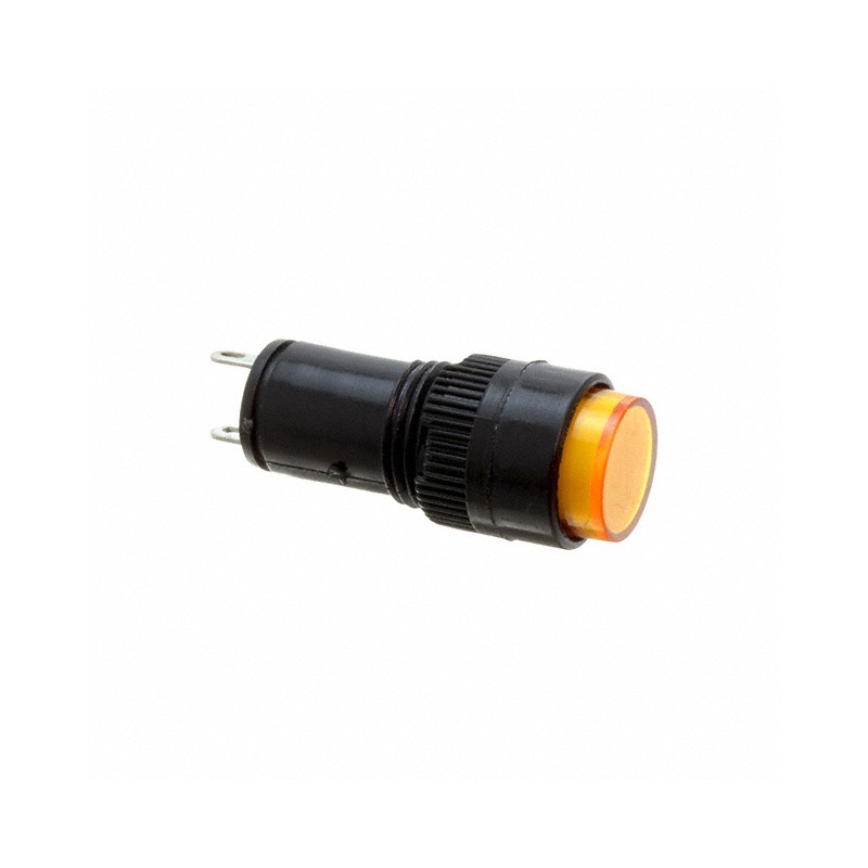 1 pcs : FL1P-12NJ-1-Y12V - LED YEL 12MM NUT 12VAC/DC STK