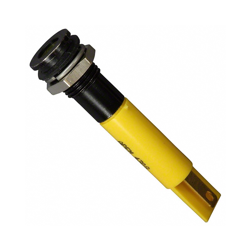 1 pcs : Q8F1BXXY12E - INDICATOR 12V 8MM FLUSH YELLOW