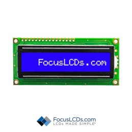 1 pcs : C161A-BW-LW63 - 16X1 STN BLUE CHARACTER LCD