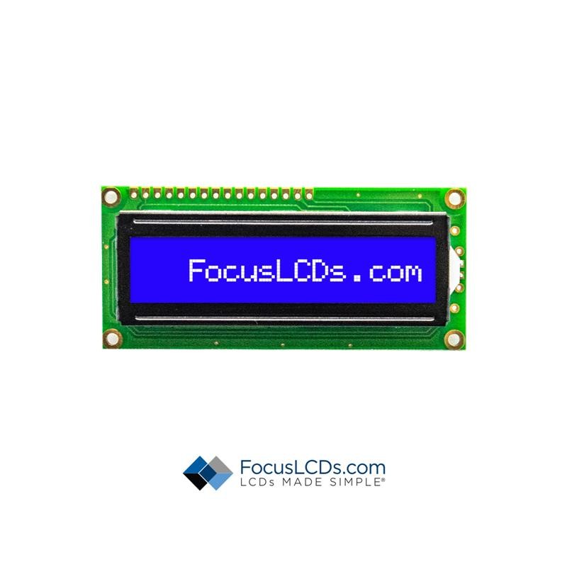 1 pcs : C161A-BW-LW63 - 16X1 STN BLUE CHARACTER LCD