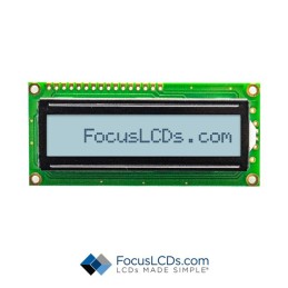 1 pcs : C161A-FTW-LW63 - 16X1 FSTN GRAY CHARACTER LCD